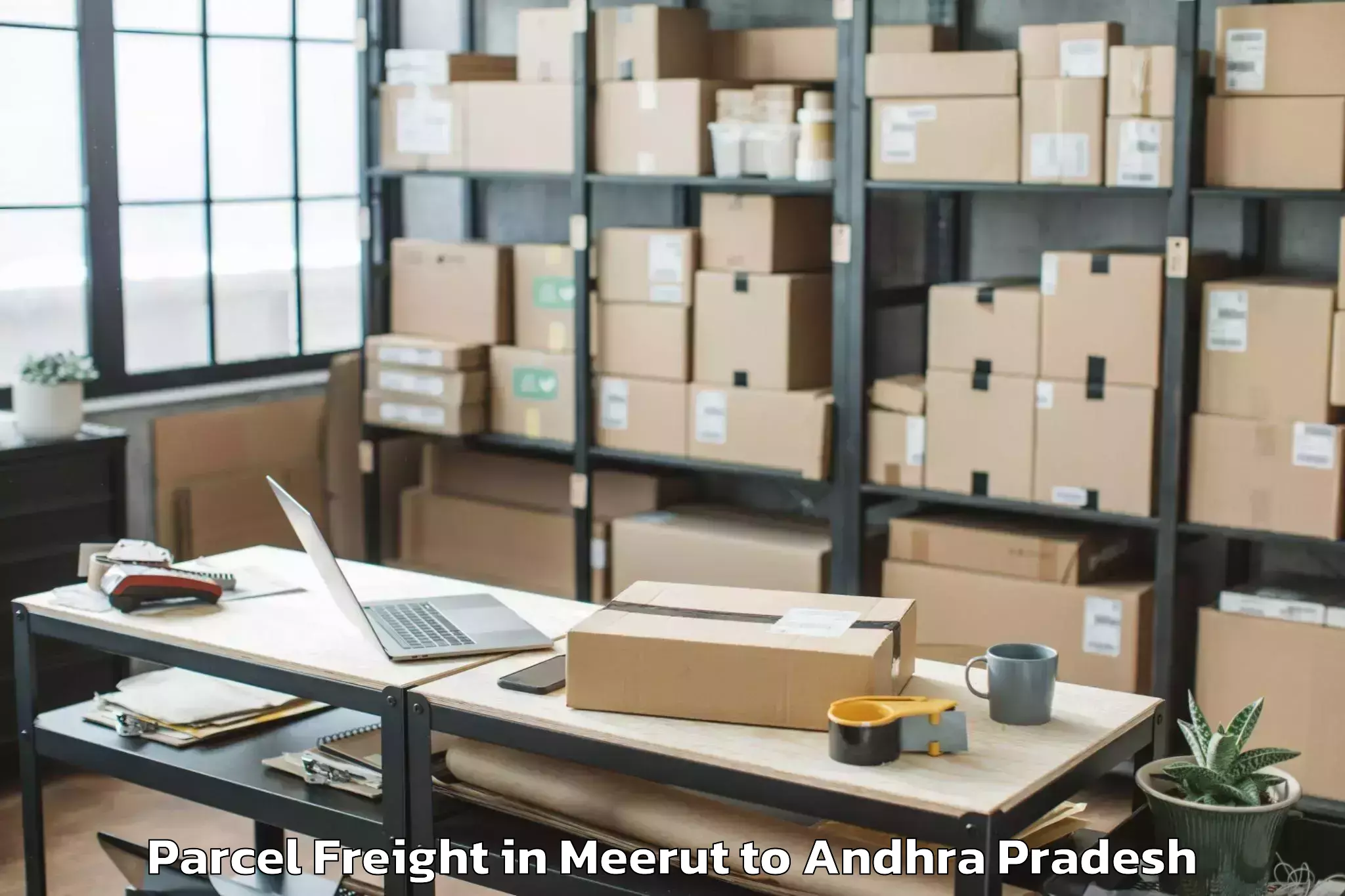 Meerut to Koduru Parcel Freight